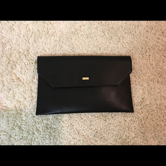Black leather clutch - Picture 7 of 8